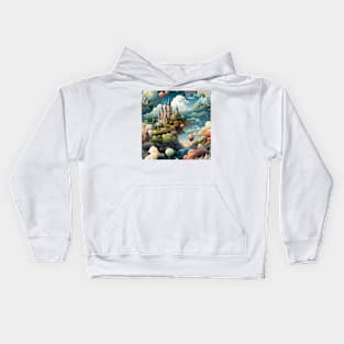 Castles Pattern 7 - In The Sky Kids Hoodie